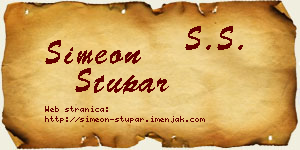 Simeon Stupar vizit kartica